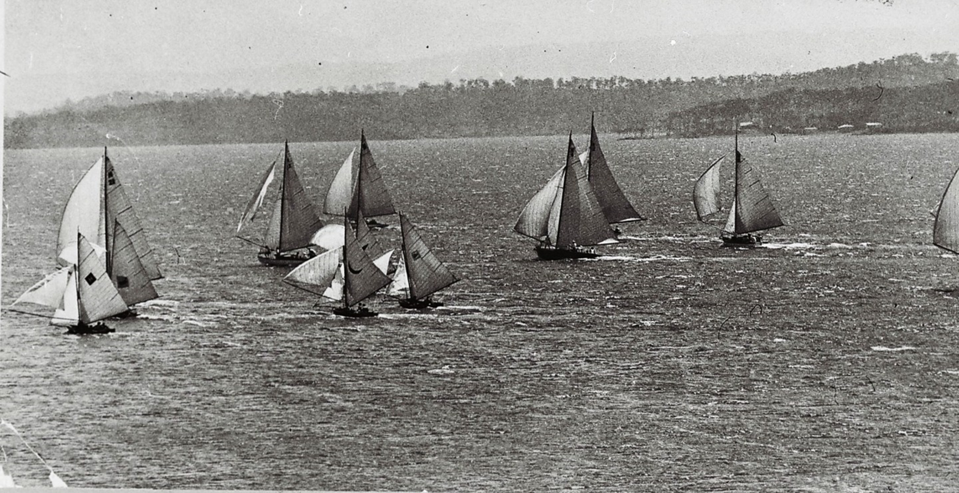 Sailing off Coal Point, c.1935. Photographer unknown. Image: Lake Macquarie Community Heritage Photography collection